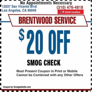 Smog Check Coupon Los Angeles